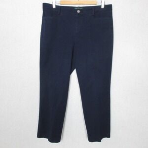 Lauren Ralph Lauren Petite Blue Stretch Pants Women's Size 14P (36x28)